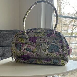 Floral Quilted Women’s Handbag - Lavender Multi